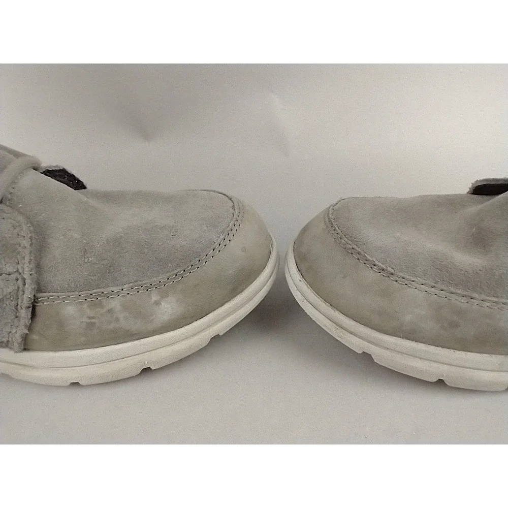 Sorel Explorer Joan Boots Womens 10 Gray Suede Shearling Lined NL3039-052 Winter